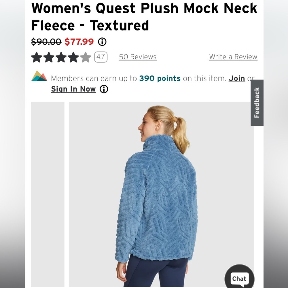 Eddie Bauer - Quest, women’s XL super plush and soft teal sweater, new w/o tags - Picture 16 of 16